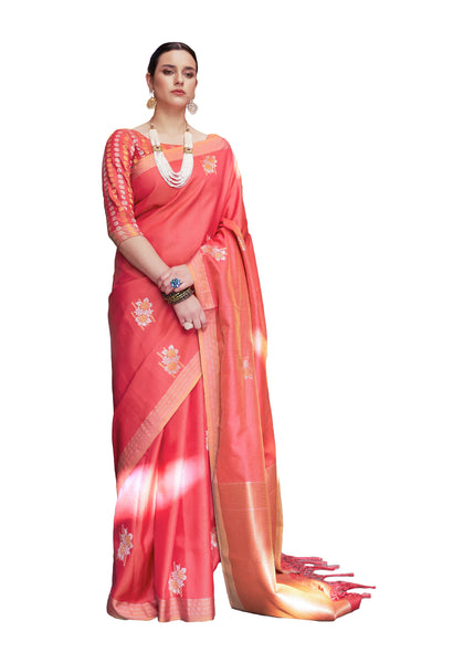 Wear Affair Women's Traditional kainora silk Saree With Designer Blouse