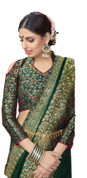 Wear Affair Women's Traditional Silk Saree With Designer Blouse