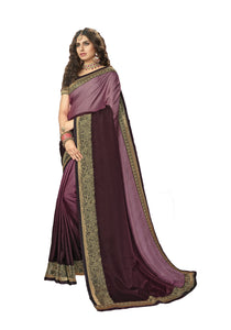 Wear Affair Women's Traditional Silk Saree With Designer Blouse