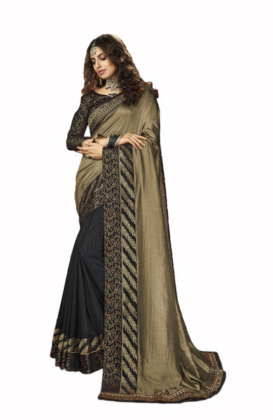 Wear Affair Women's Traditional Silk Saree With Designer Blouse