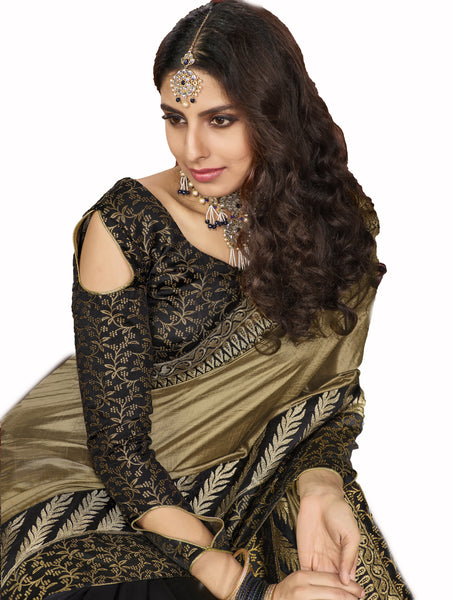 Wear Affair Women's Traditional Silk Saree With Designer Blouse