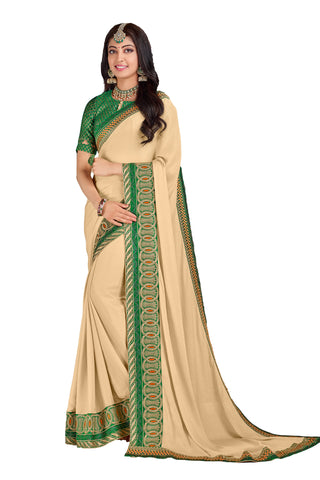 Wear Affair Women's Traditional Silk Saree With Designer Blouse