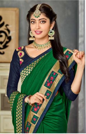 Wear Affair Women's Traditional Silk Saree With Designer Blouse