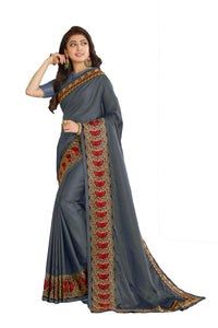 Wear Affair Women's Traditional Silk Saree With Designer Blouse